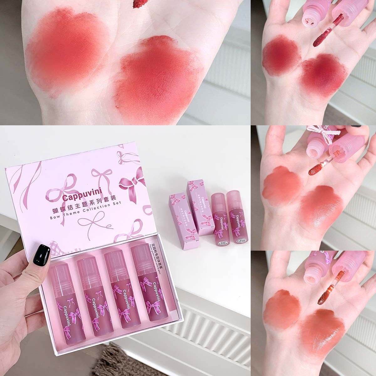 Cappuvini Bow Theme Lip Glaze - Douyin Shop
