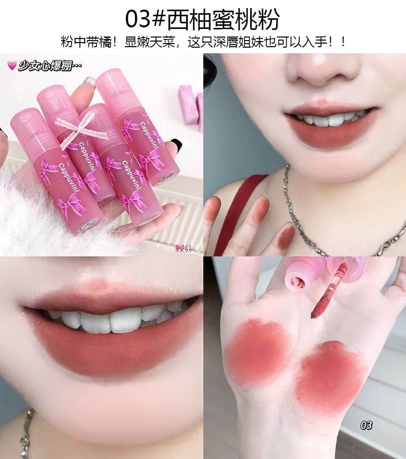 Cappuvini Bow Theme Lip Glaze - Douyin Shop