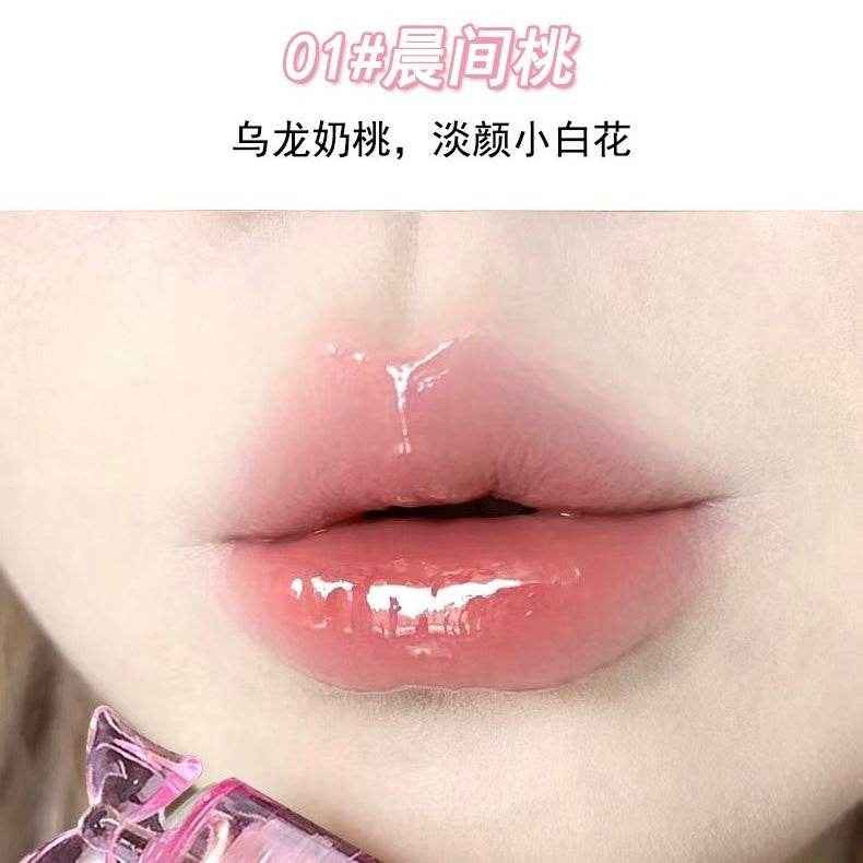 Daimanpu Ice Transparent Butterfly Watery Lip Glaze - Douyin Shop