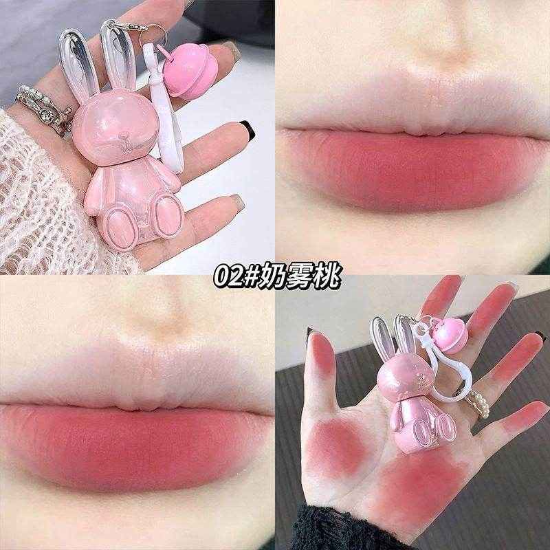 Gege Bear Pink Rabbit Velvet Mist Lip Cream - Douyin Shop