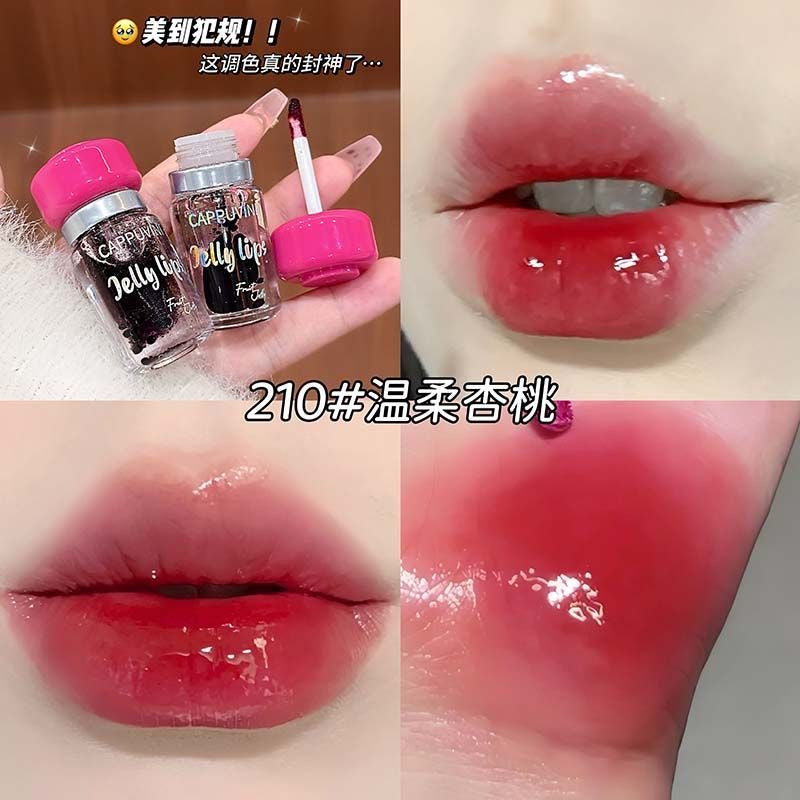 Cappuvini Jelly Lips Mushroom Transparent Lip Gloss Tint