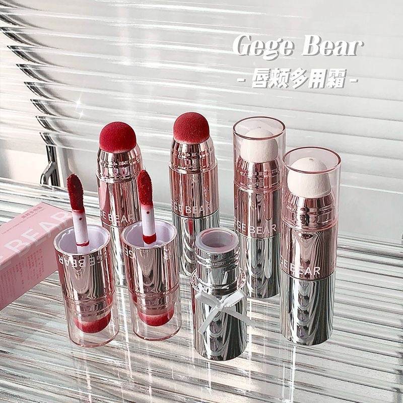 Gege Bear Lip & Cheek Multi-purpose Cream (with sponge) - Douyin Shop