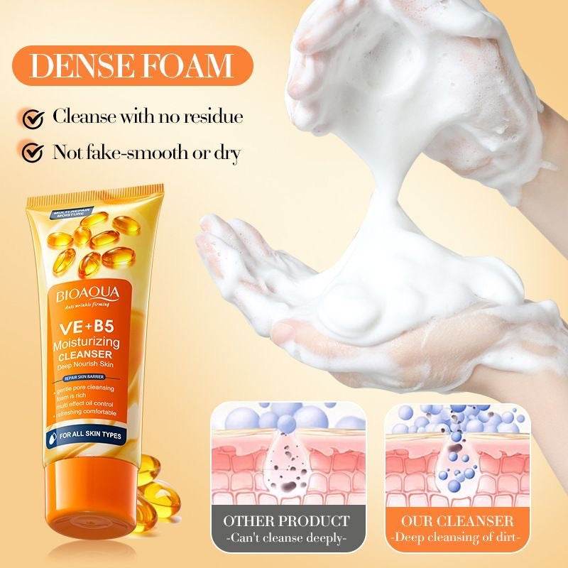 Bioaqua Vitamin E + B5 Cleanser Face Wash 100g - Douyin Shop