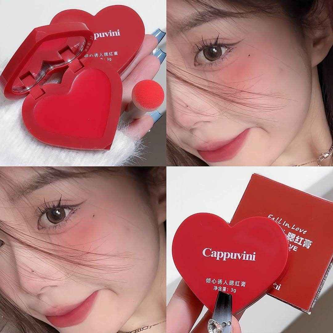 Cappuvini Heart Blush - Douyin Shop