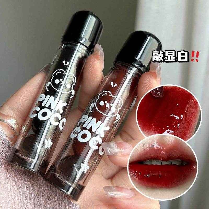 Pink Coco Dark Cherry Lip Glaze - Douyin Shop