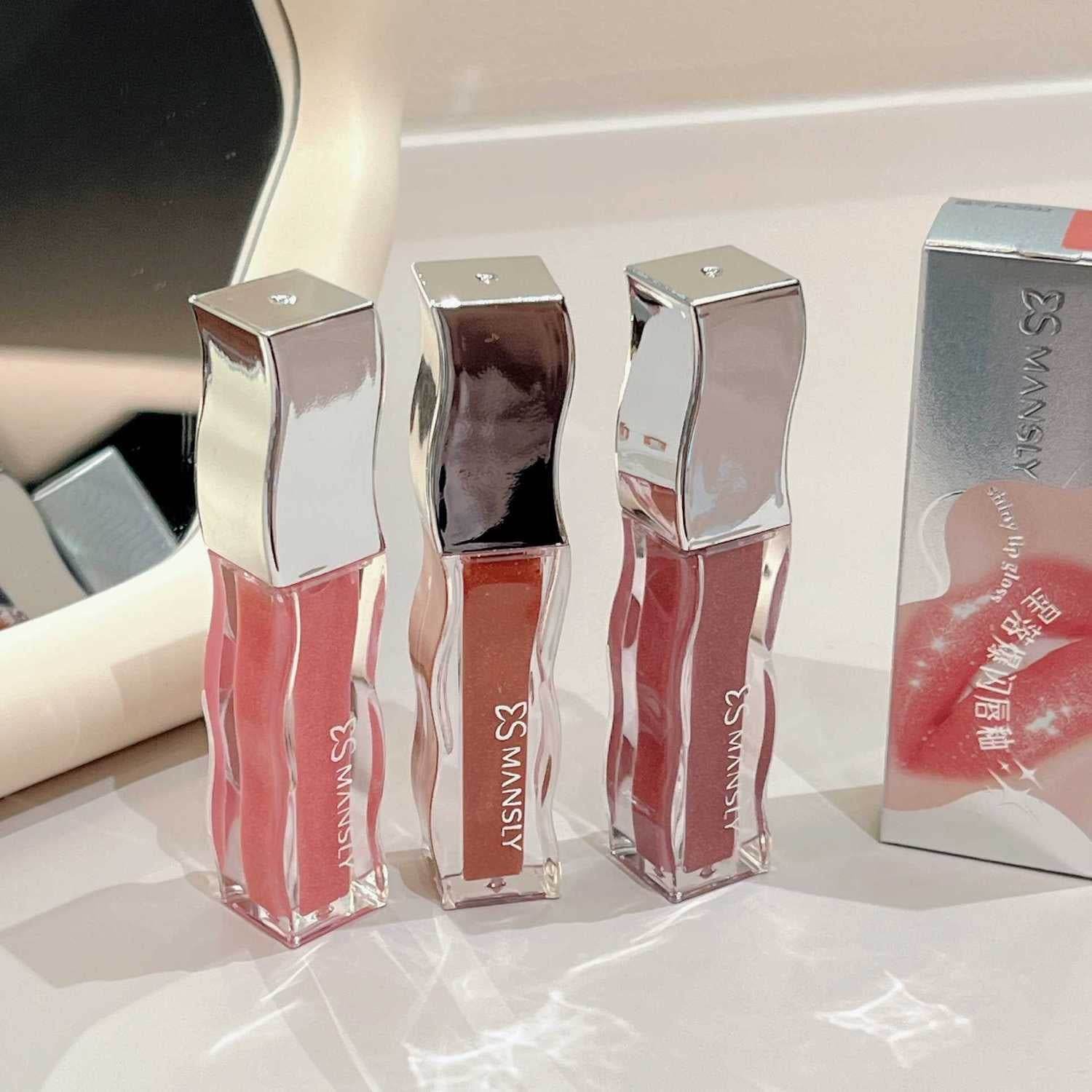 Mansly Shiny Lip Gloss (Gisou Honey Infused Hydrating Lip Oil Dupe) - Douyin Shop