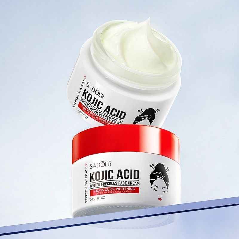 Sadoer Kojic Acid Whiten Freckles Face Cream 7 Days Quick Whitening 30g