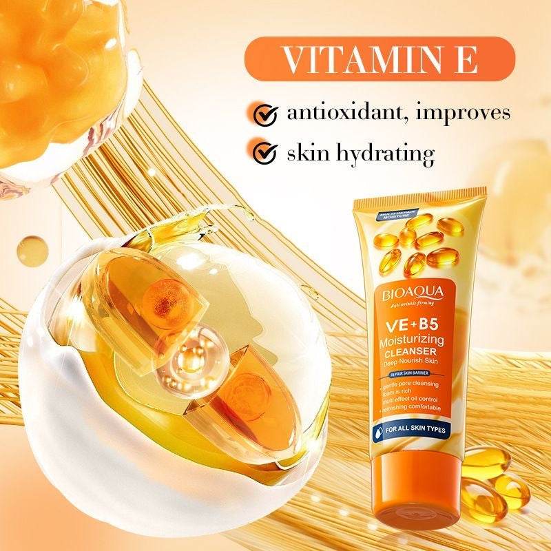 Bioaqua Vitamin E + B5 Cleanser Face Wash 100g - Douyin Shop