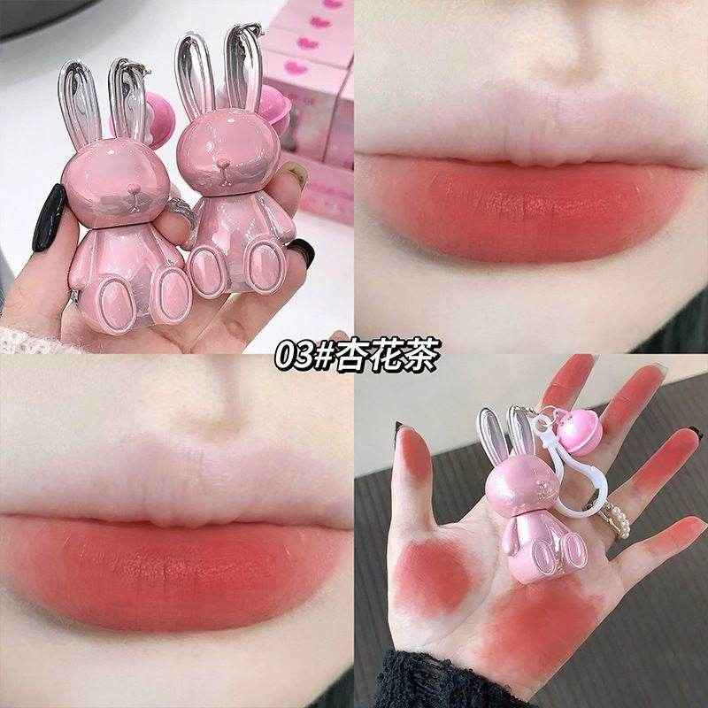 Gege Bear Pink Rabbit Velvet Mist Lip Cream - Douyin Shop