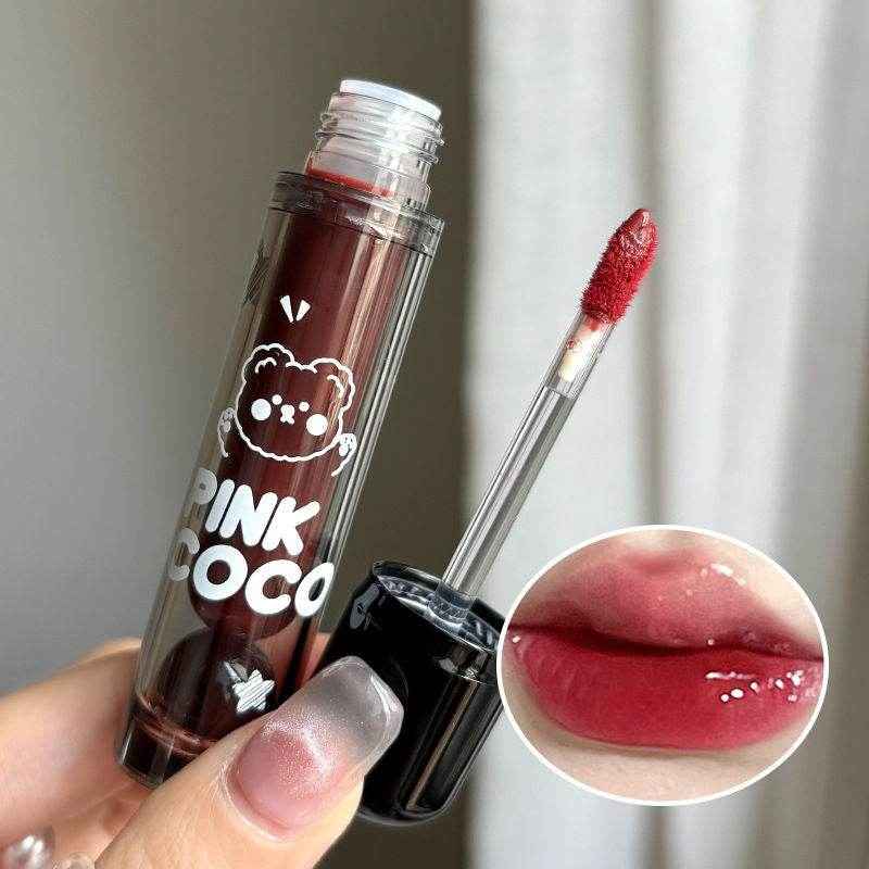 Pink Coco Dark Cherry Lip Glaze - Douyin Shop
