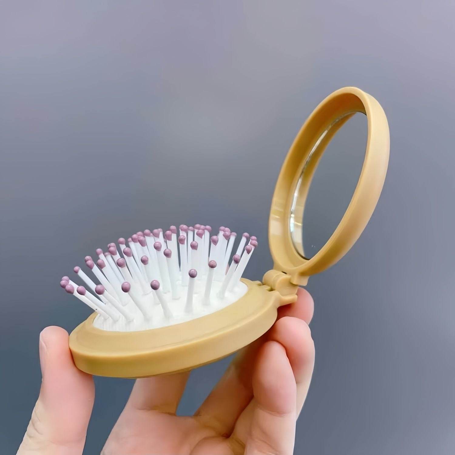 Compact Comb with Mirror - Douyin Shop