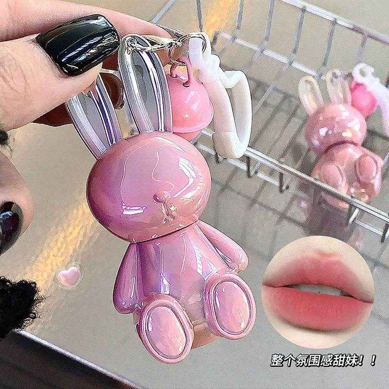 Gege Bear Pink Rabbit Velvet Mist Lip Cream - Douyin Shop
