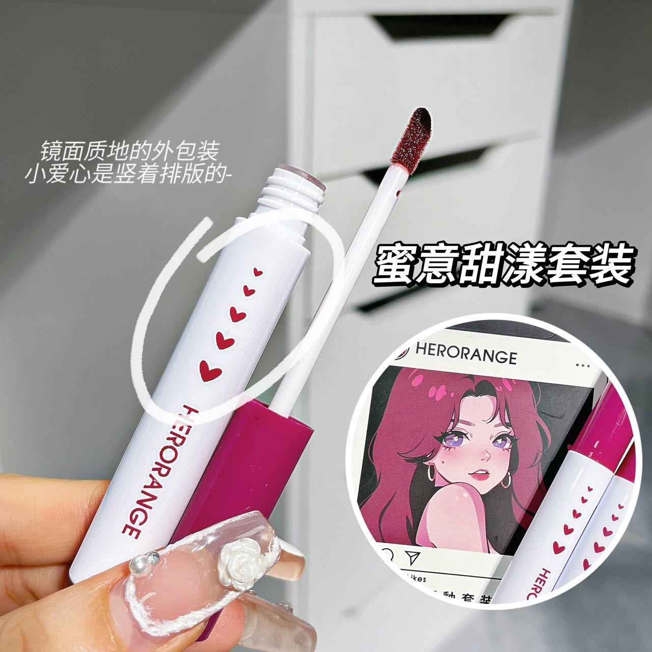 Herorange Honey Sweet Yang Lip Glaze Manga Inspired