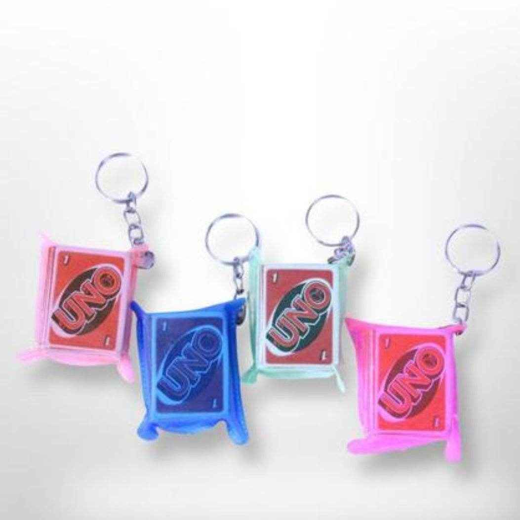 Uno Keychain with Playable cards inside (random colour) - Douyin Shop