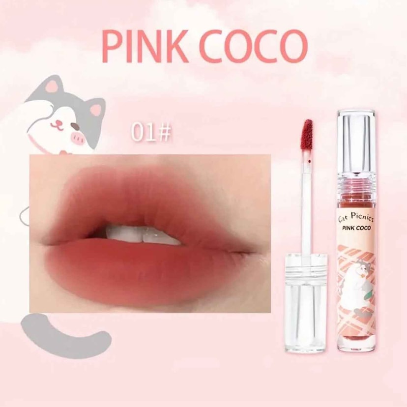 Pink Coco Cat Picnics Velvet Lip Gloss - Douyin Shop product image 5