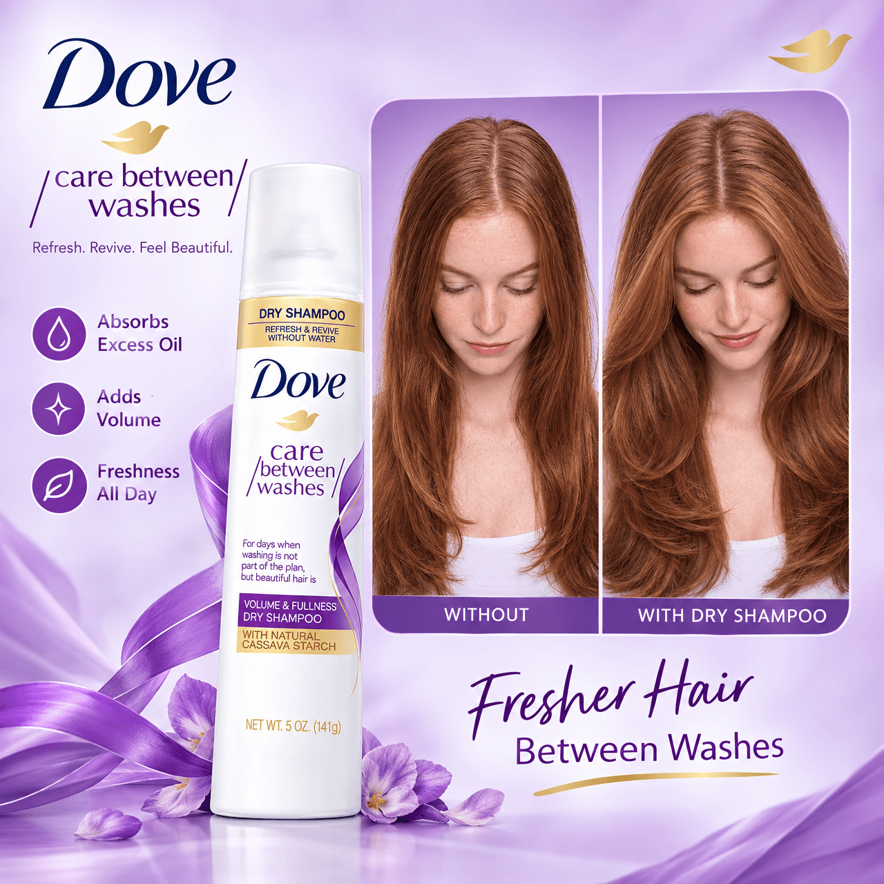 Dove Volume & Fullness Dry Shampoo 141g - Douyin Shop
