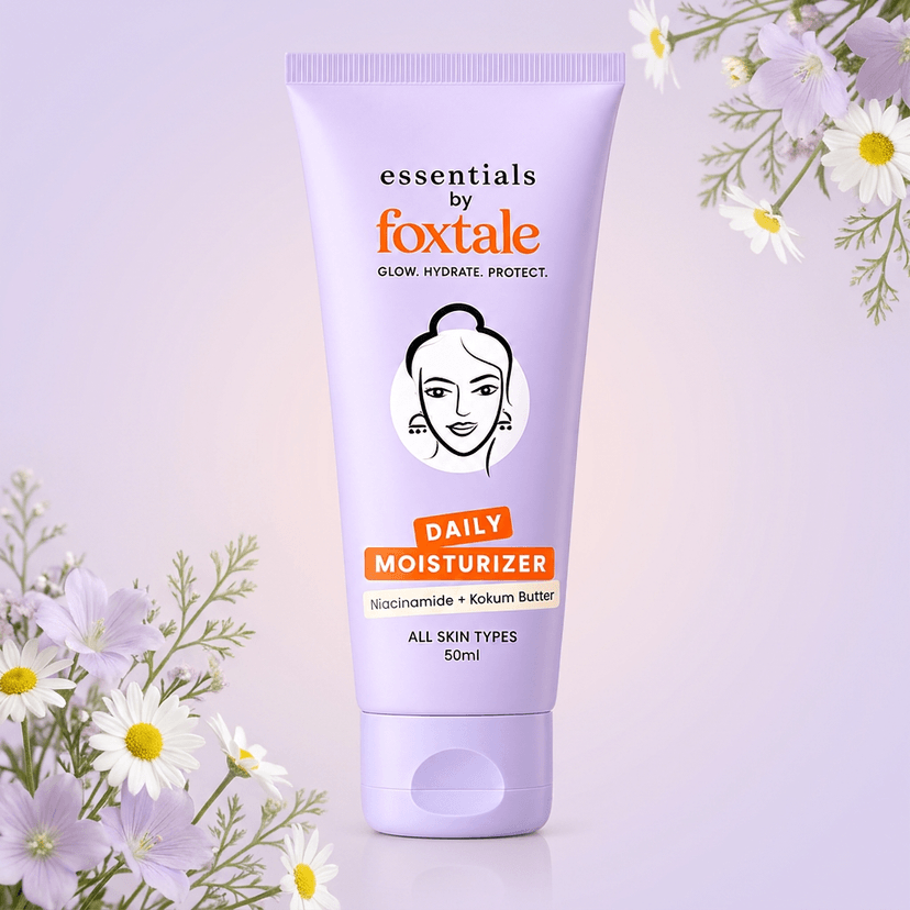 Foxtale Essentials Daily Moisturizer with Niacinamide + Kokum Butter 50ml (for all skin types) - Douyin Shop product image 1