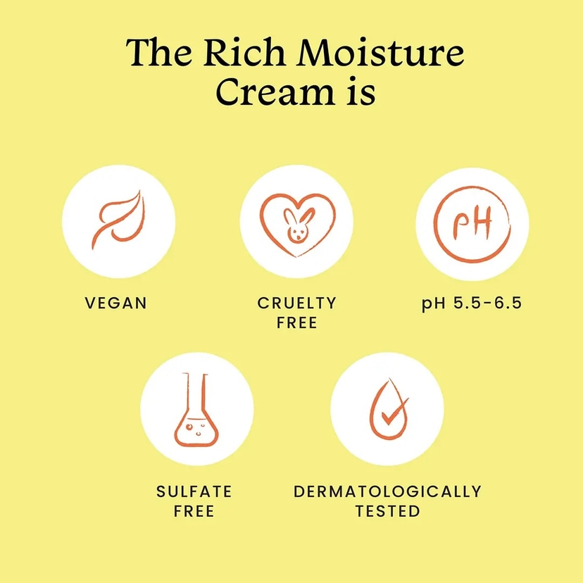 Foxtale Rich Moisture Cream with Squalane + Olive Leaf Extract + Vitamin E 50ml (for dry and sensitive skin) - Douyin Shop product image 3