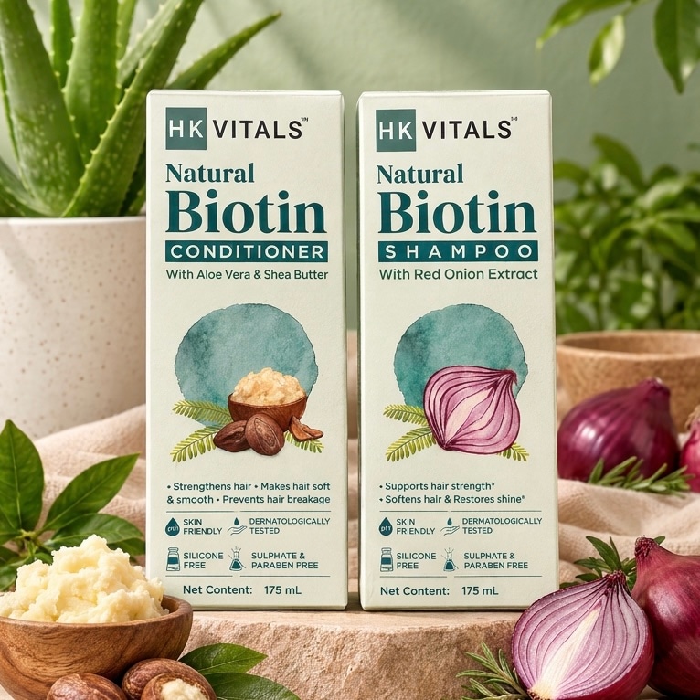HK Vitals Biotin Shampoo & Conditioner 175ml + 175ml - Douyin Shop product image 1