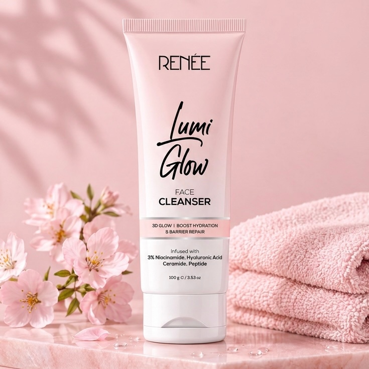 Renee Lumi Glow Face Cleanser (with 3% Niacinamide, Hyaluronic Acid, Ceramide & Peptide) 100g - Douyin Shop product image 1