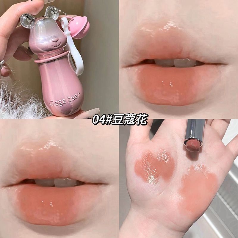 Gege Bear Crystal Light Transmittance Bear Gloss Lipstick - Douyin Shop product image 6