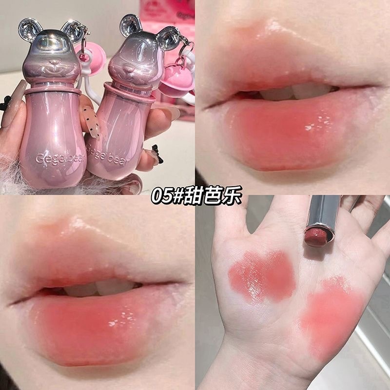 Gege Bear Crystal Light Transmittance Bear Gloss Lipstick - Douyin Shop product image 7