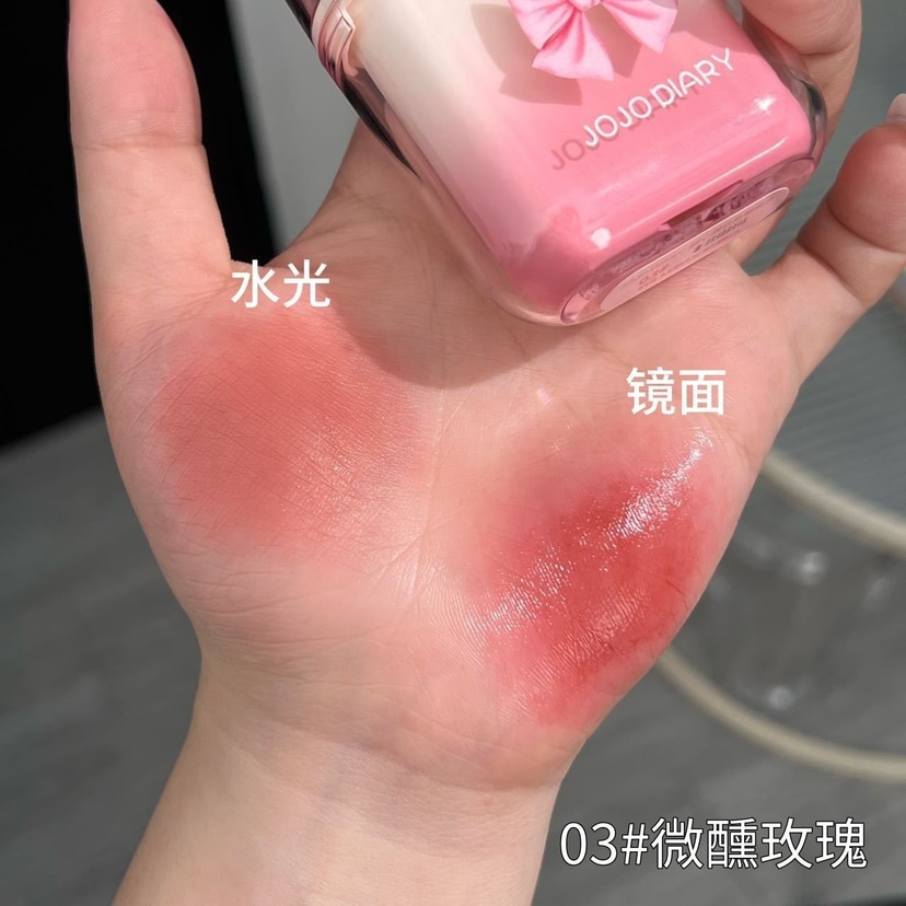 Jojo Diary Sweetheart Holiday Lip Glaze Set (2 in 1 matte + glossy) - Douyin Shop product image 5