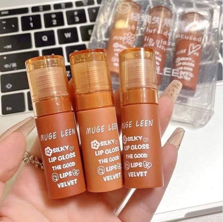 Muge Leen Silky Lipgloss Set (3 pieces) - Douyin Shop product image 4