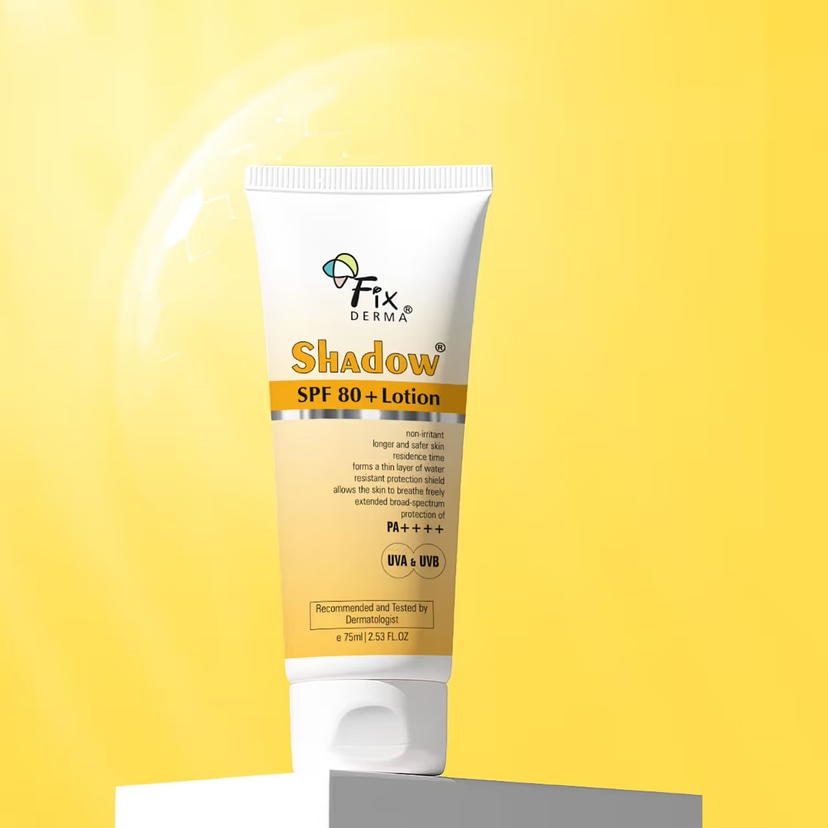Fixderma Shadow Sunscreen SPF 80+ PA++++ Lotion 75ml - Douyin Shop product image 2