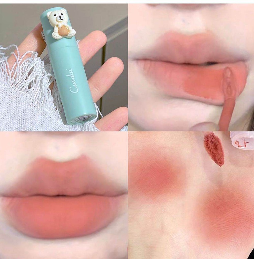 Cuodui Moe Bear Velvet Matte Lip Glaze Set (4 pieces) - Douyin Shop product image 10