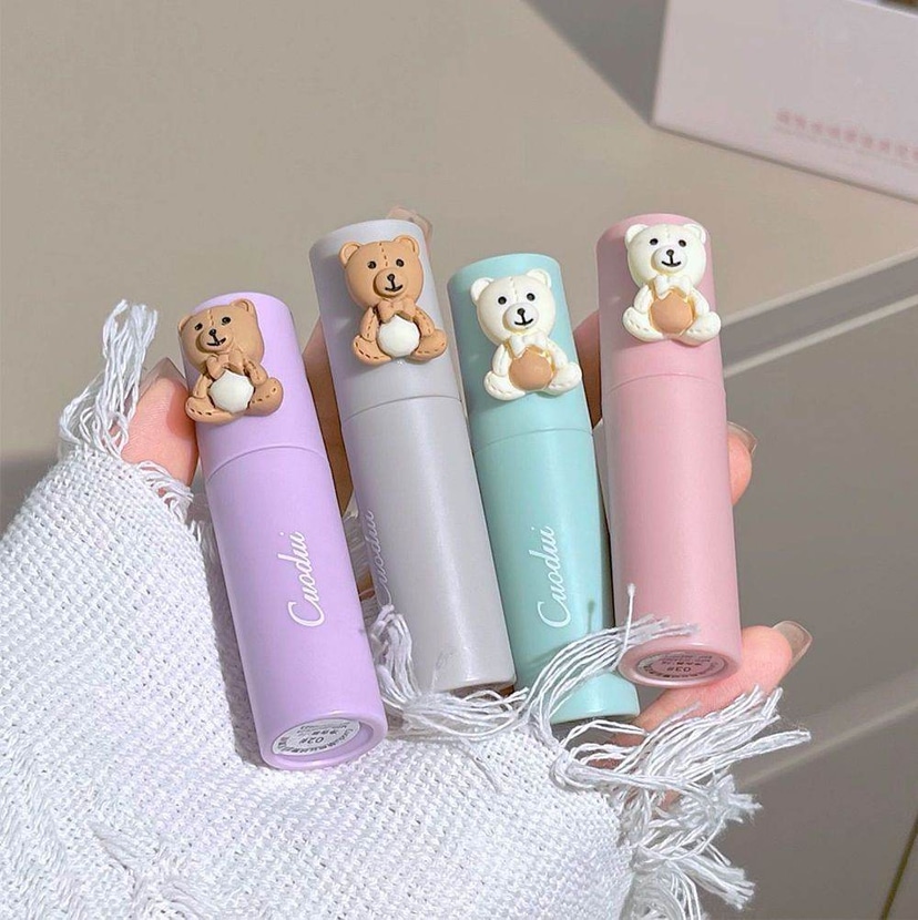 Cuodui Moe Bear Velvet Matte Lip Glaze Set (4 pieces) - Douyin Shop product image 3