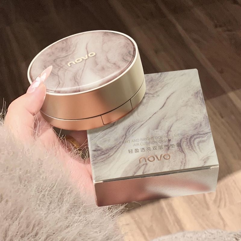 Novo Light and Bright Double Layer Air Cushion Cream Compact Foundation - Douyin Shop product image 4