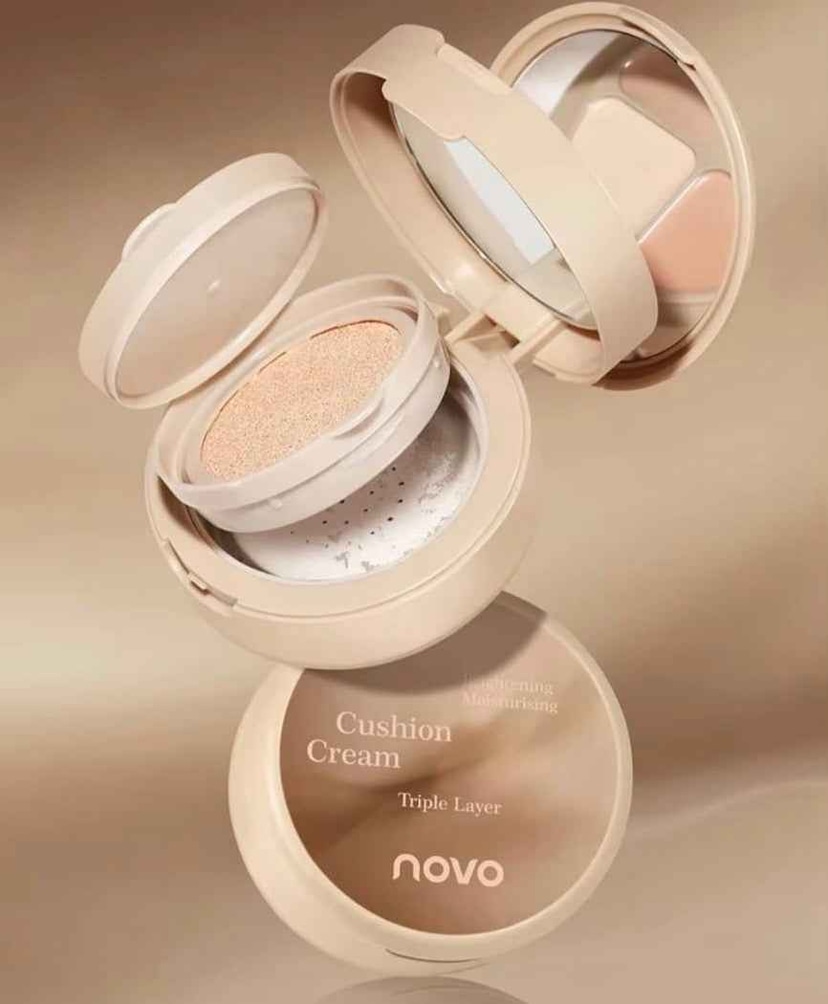 Novo 3 in 1 Cushion Foundation (Concealer, Cushion Foundation and Setting Powder) - Douyin Shop product image 6