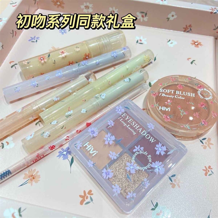 Hivi Make-up Set (4 lip, eyebrow liner with brush, concealer, blush, eyeshadow palette) - Douyin Shop product image 3