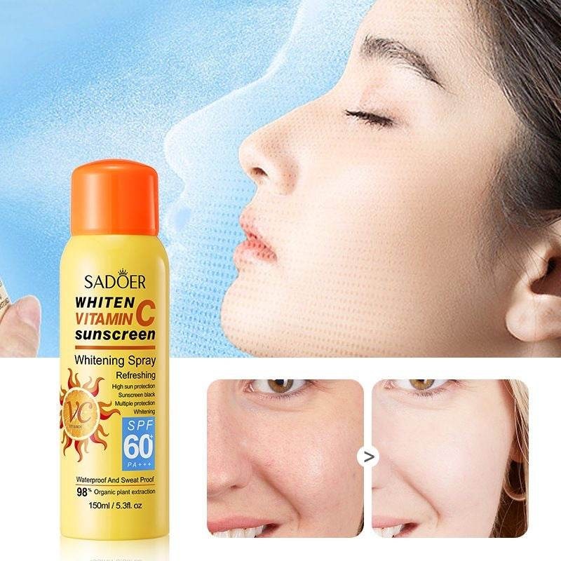 Sadoer Tone Up Vitamin C Sunscreen Spray 150ml - Douyin Shop product image 4