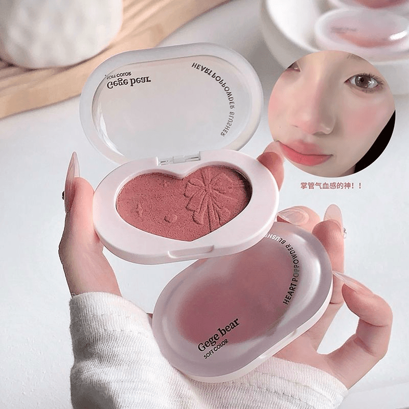 Gege Bear Soft Color Heart Pop Powder Blusher - Douyin Shop product image 14