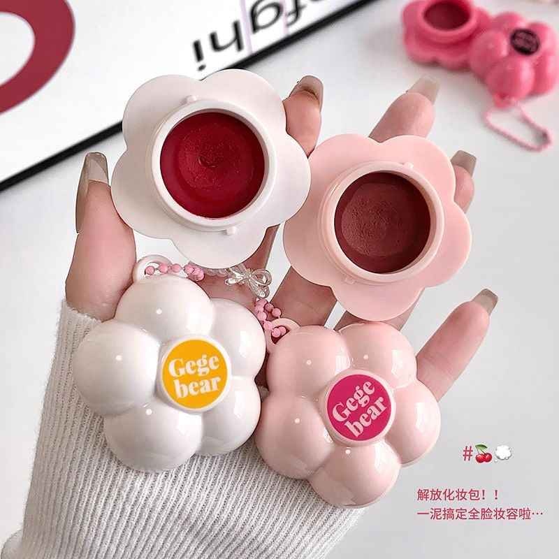 Gege Bear Multi-purpose Flower Lip and Cheek Mud Keychain - Douyin Shop product image 16