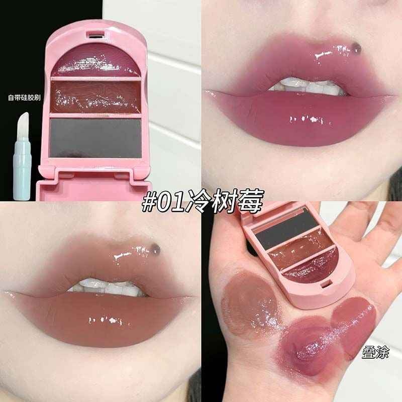 Cappuvini Retro Phone Lip Gloss with Applicator (2 shades in 1) - Douyin Shop product image 3
