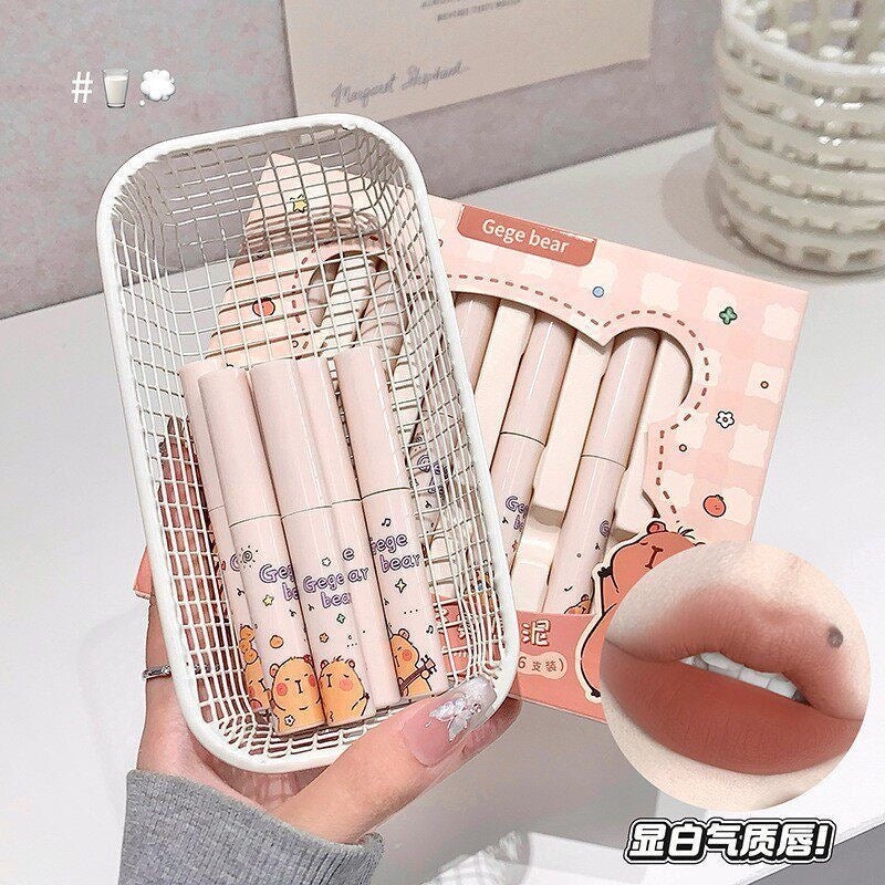 Gege Bear Happy Party Light Mist Lip Mud - Douyin Shop product image 5