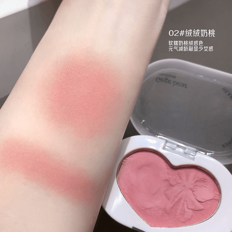 Gege Bear Soft Color Heart Pop Powder Blusher - Douyin Shop product image 13
