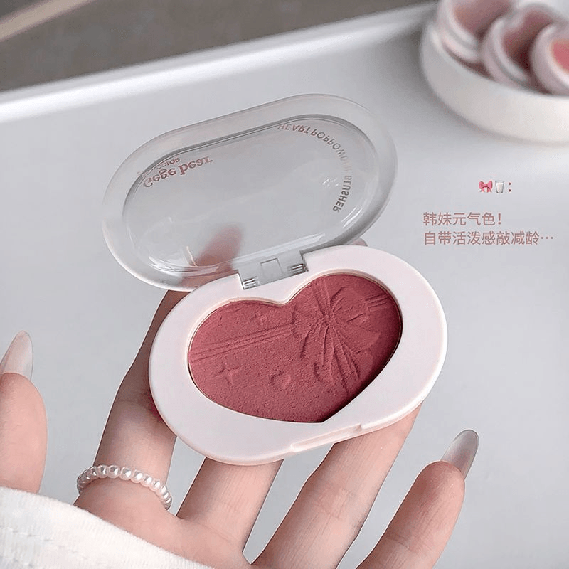 Gege Bear Soft Color Heart Pop Powder Blusher - Douyin Shop product image 12
