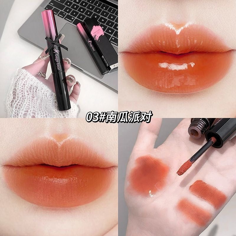 Gege Bear Dual Headed Velvet + Glossy Lip Combo - Douyin Shop product image 5