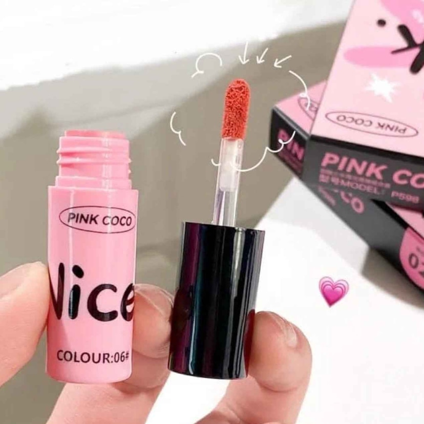 Pink Coco Sweet and Cool Girl Matte Lip Glaze - Douyin Shop product image 5