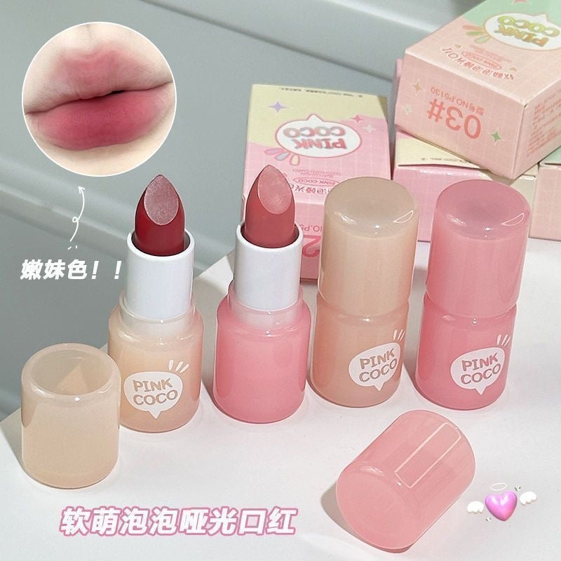 Pink Coco Soft and Cute Bubble Matte Lipstick - Douyin Shop product image 7