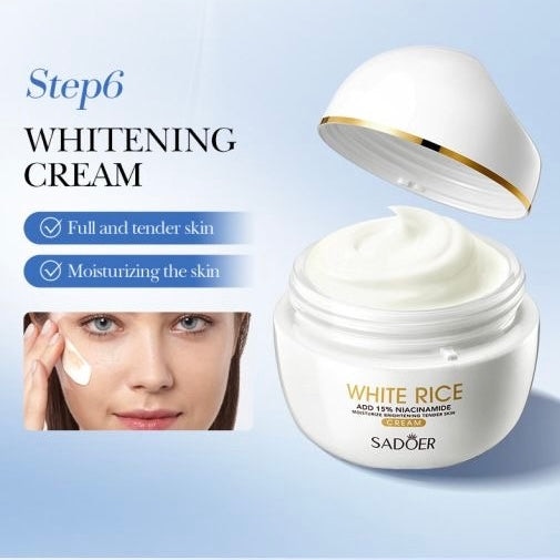 Sadoer White Rice 15% Niacinamide Cream 50g - Douyin Shop product image 2