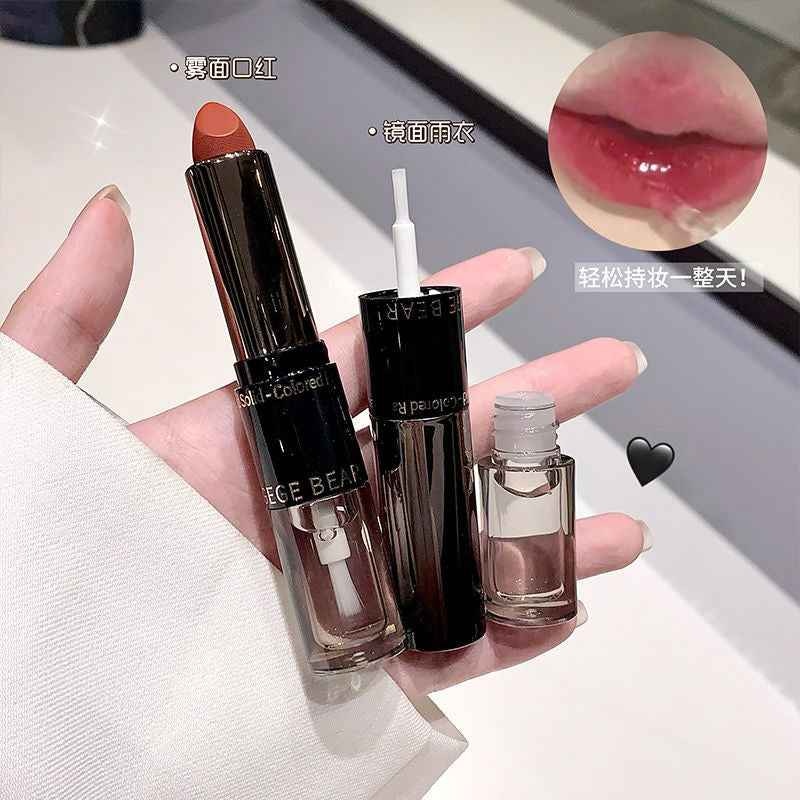 Gege Bear Double-ended Velvet Lipstick with Lip Oil - Douyin Shop product image 13