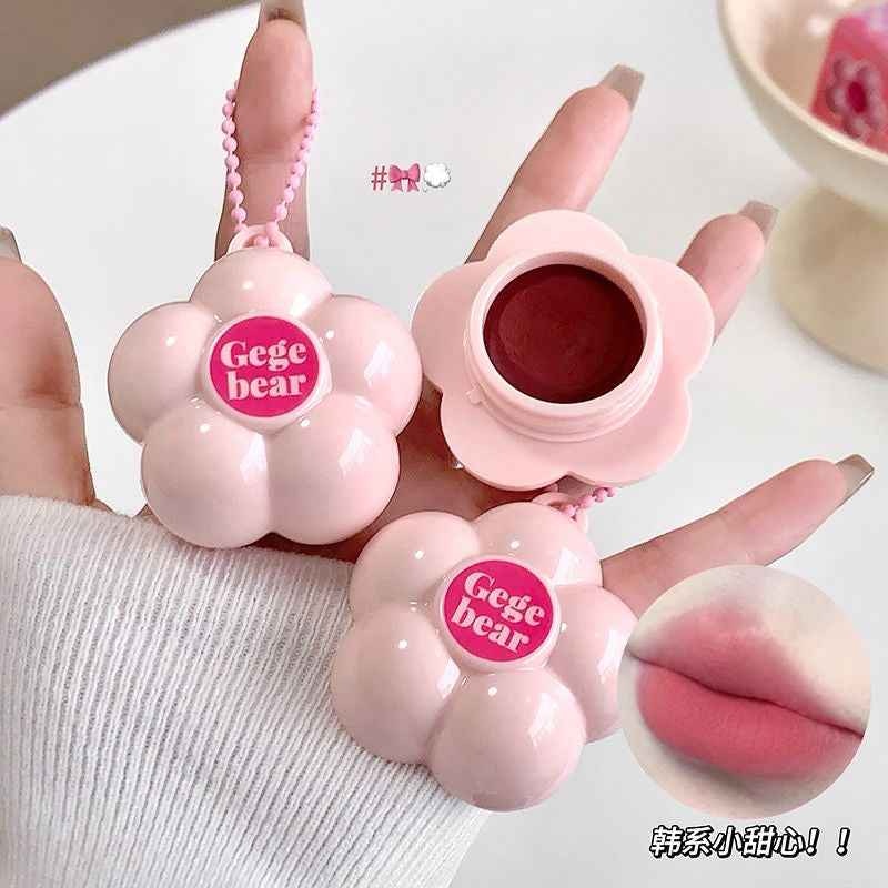 Gege Bear Multi-purpose Flower Lip and Cheek Mud Keychain - Douyin Shop product image 14