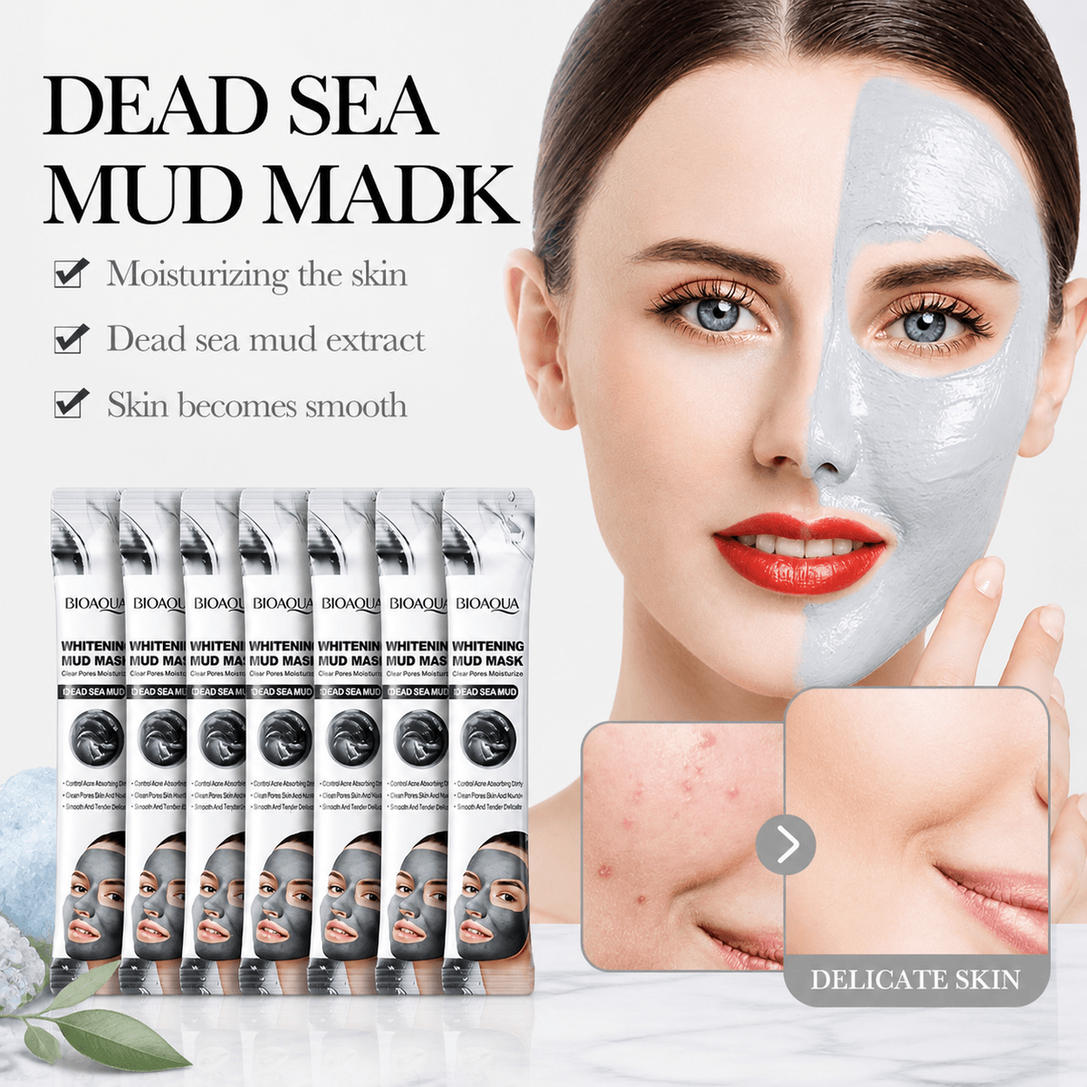 Bioaqua Dead Sea Whitening Mud Mask - Douyin Shop