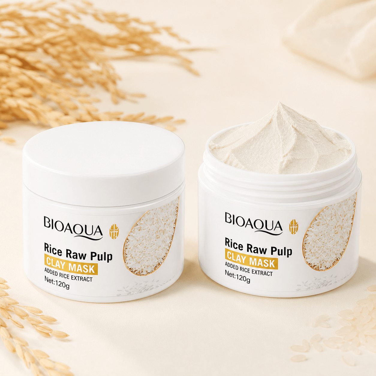 Bioaqua Rice Raw Pulp Clay Mask - Douyin Shop