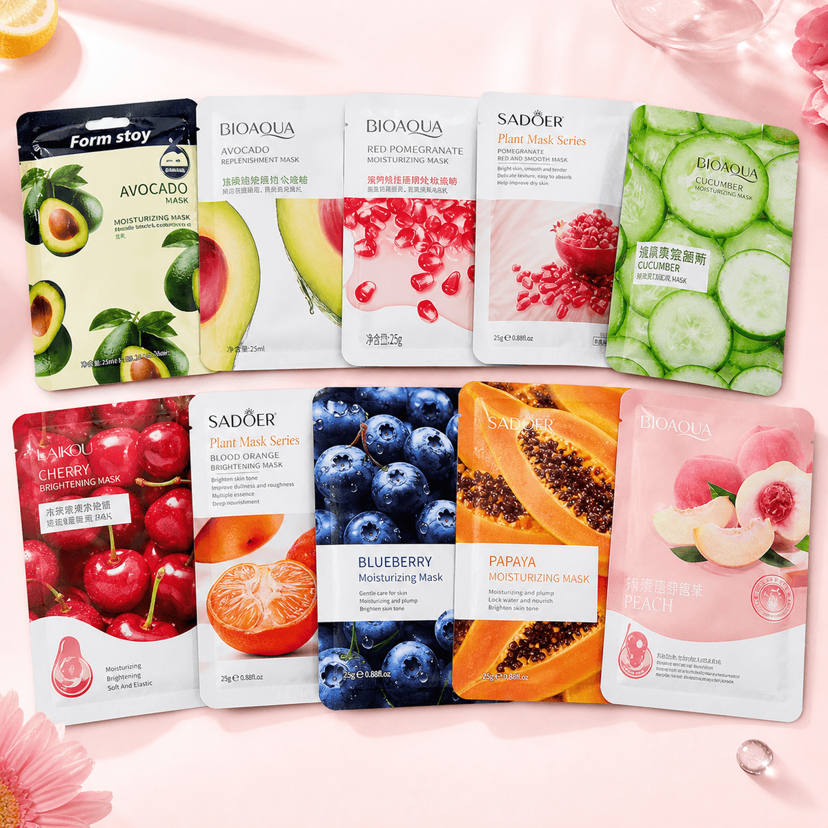 Face Sheet Mask (10 pieces)(random) - Douyin Shop